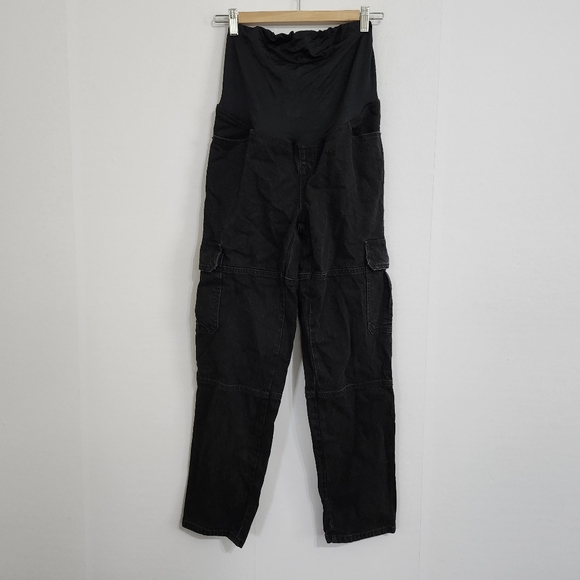 Isabel Maternity by Ingrid & Isabel Denim - Isabel Maternity Black Cargo Jeans Size 4